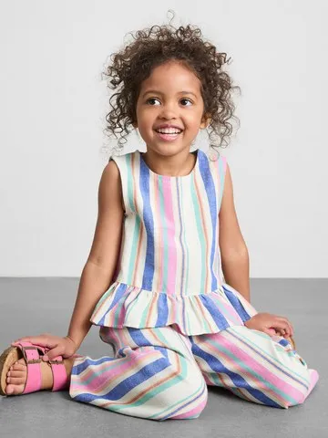 1.5-9yrs | Stripe Peplum Blouse