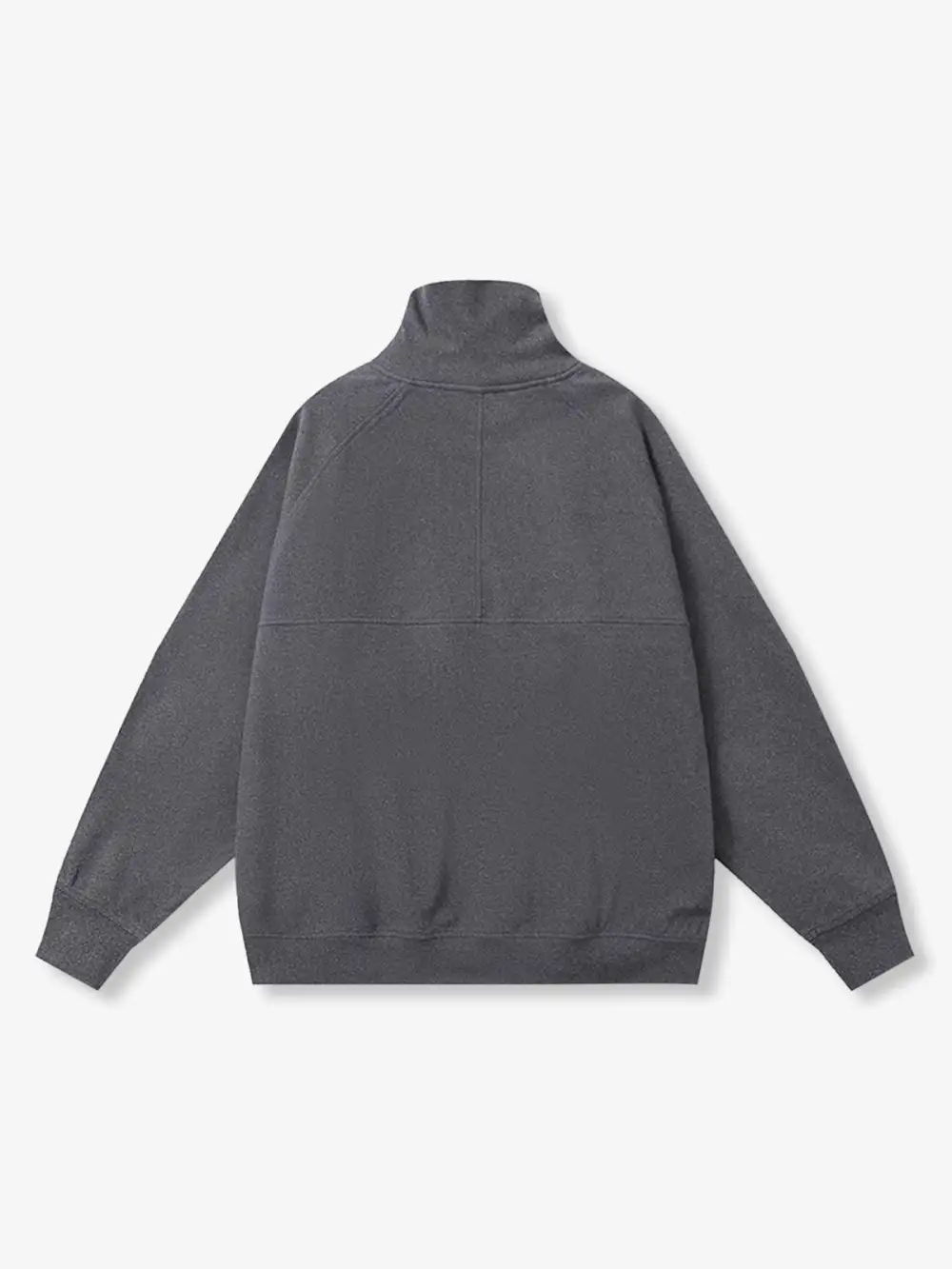 Plain Dralon High Neck Sweatshirt