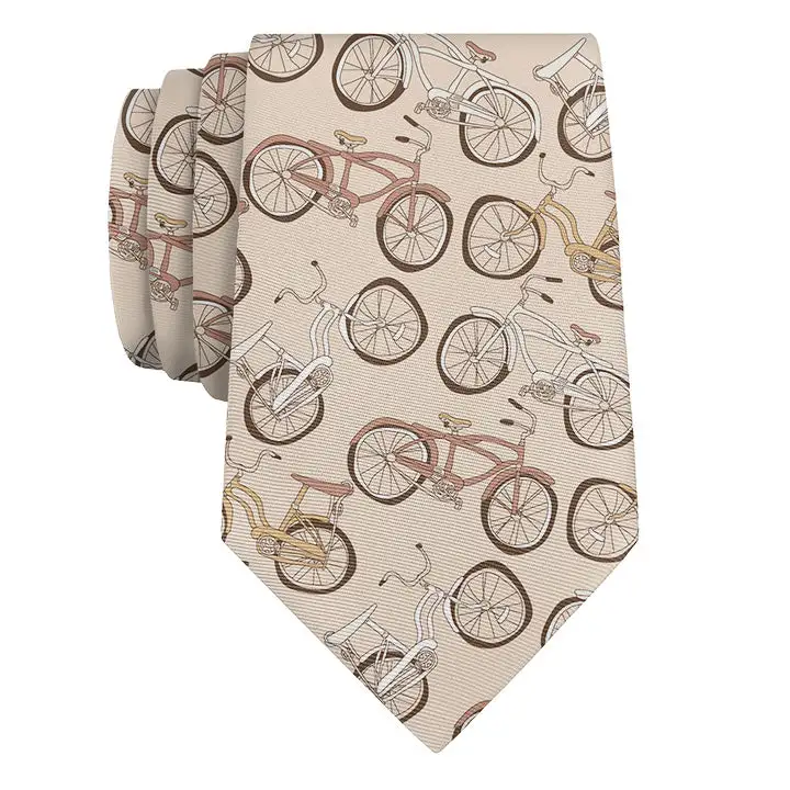 Refined Cycling Motif Necktie