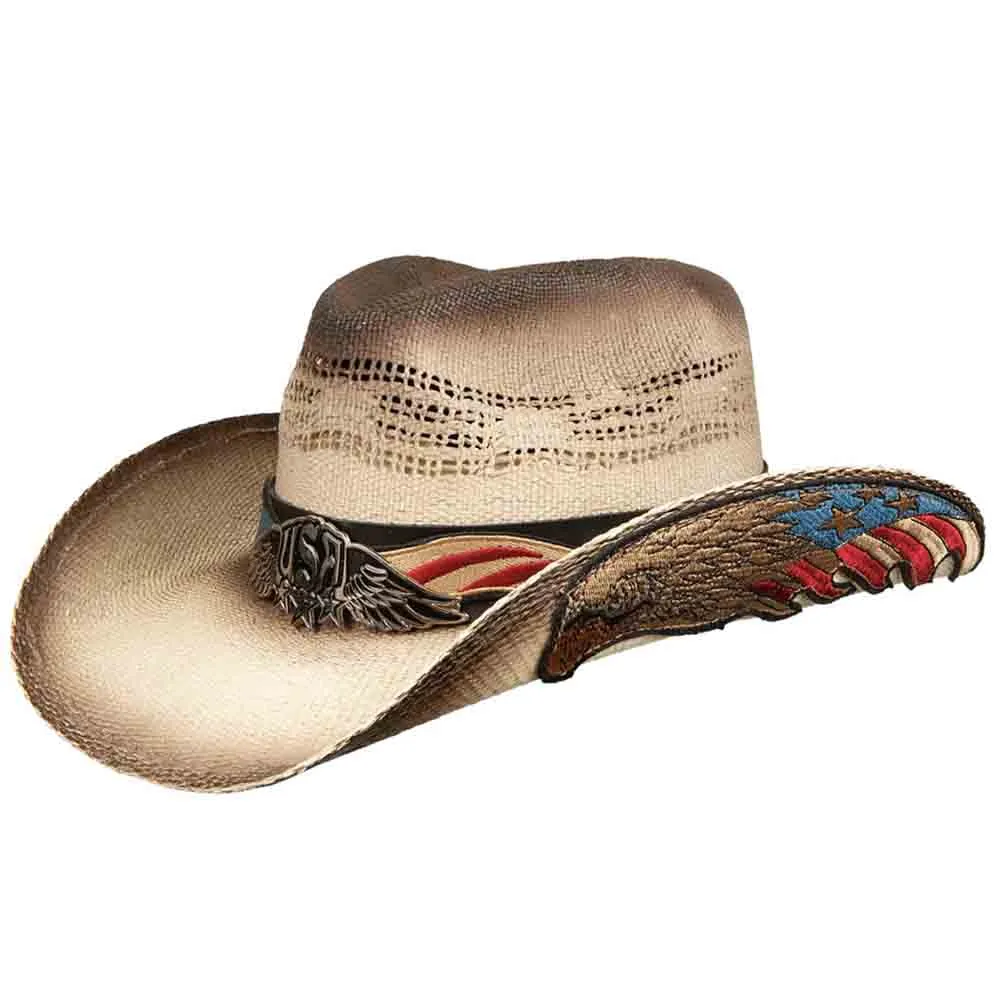Flying Eagle  Flag Cowboy Hat