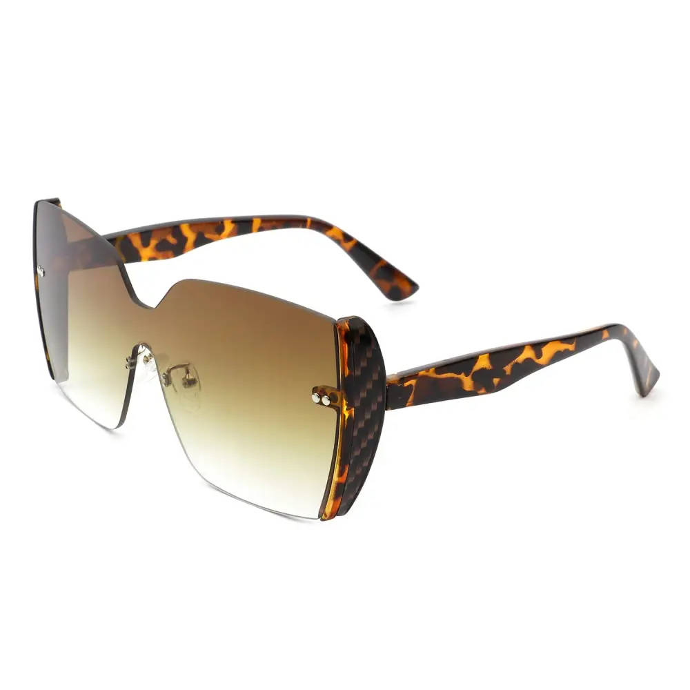 Woven Square Frame Sunglasses