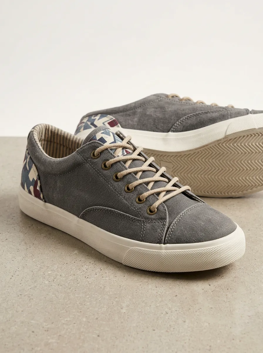 Casual Geometric Graphic Comfort Edit Men's Canvas Shoes