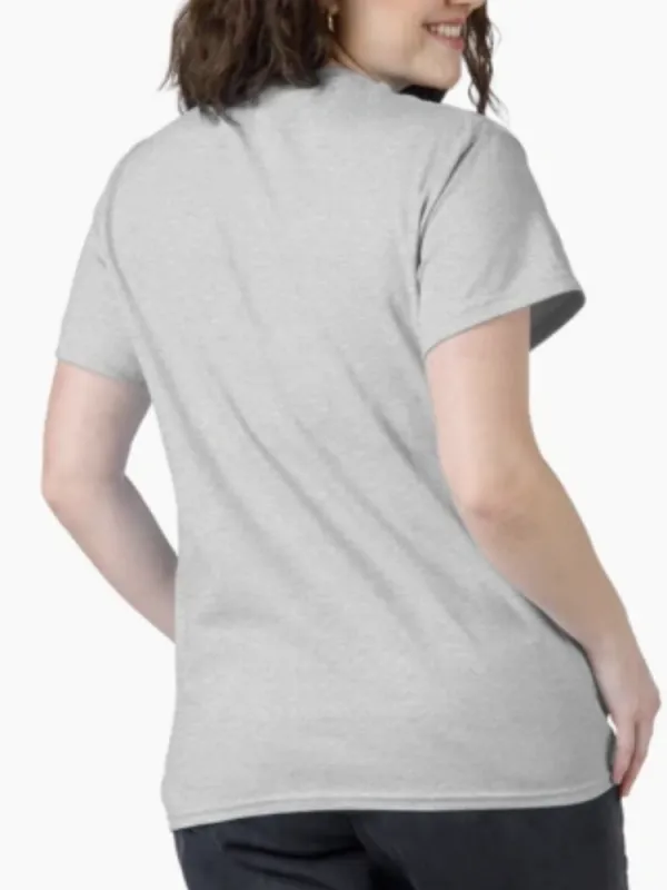 Women's Rose Silhouette Print Round-neck Short-sleeved T-Shirt
