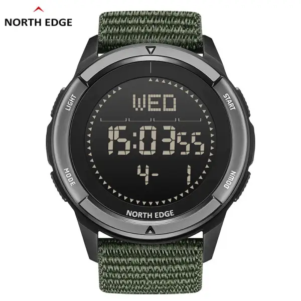 North Edge Branded slim black watch digital ALPS