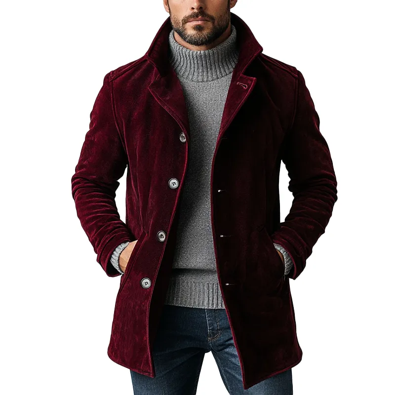 Tailored Cross Button Coat