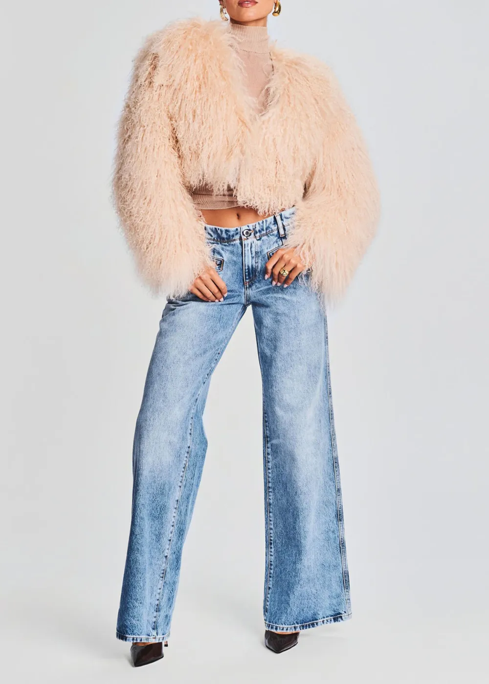 Long Sleeve Fur Jacket