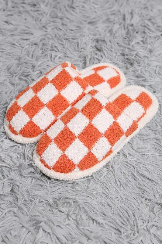Checkerboard Women's Casual Slippers