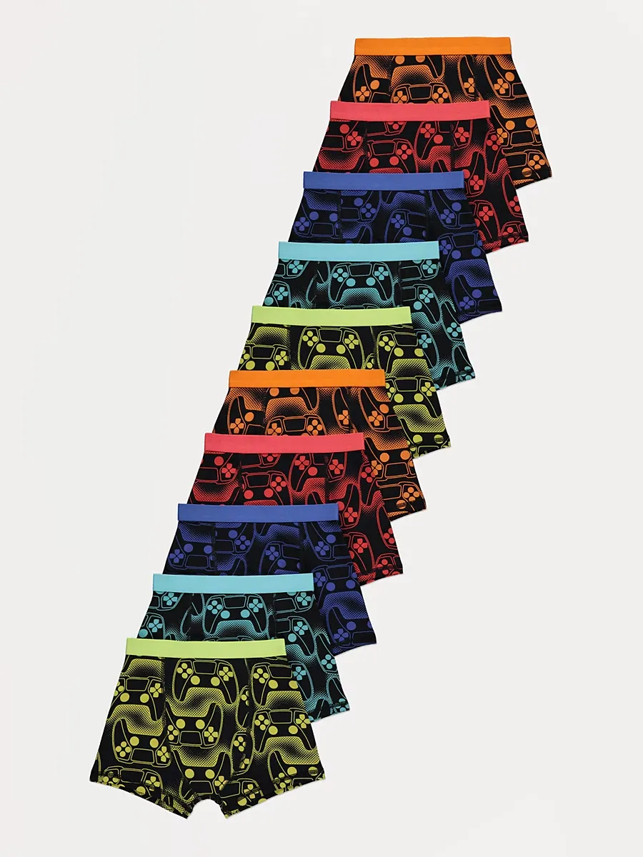 Bright Gamer Trunks 10 Pack