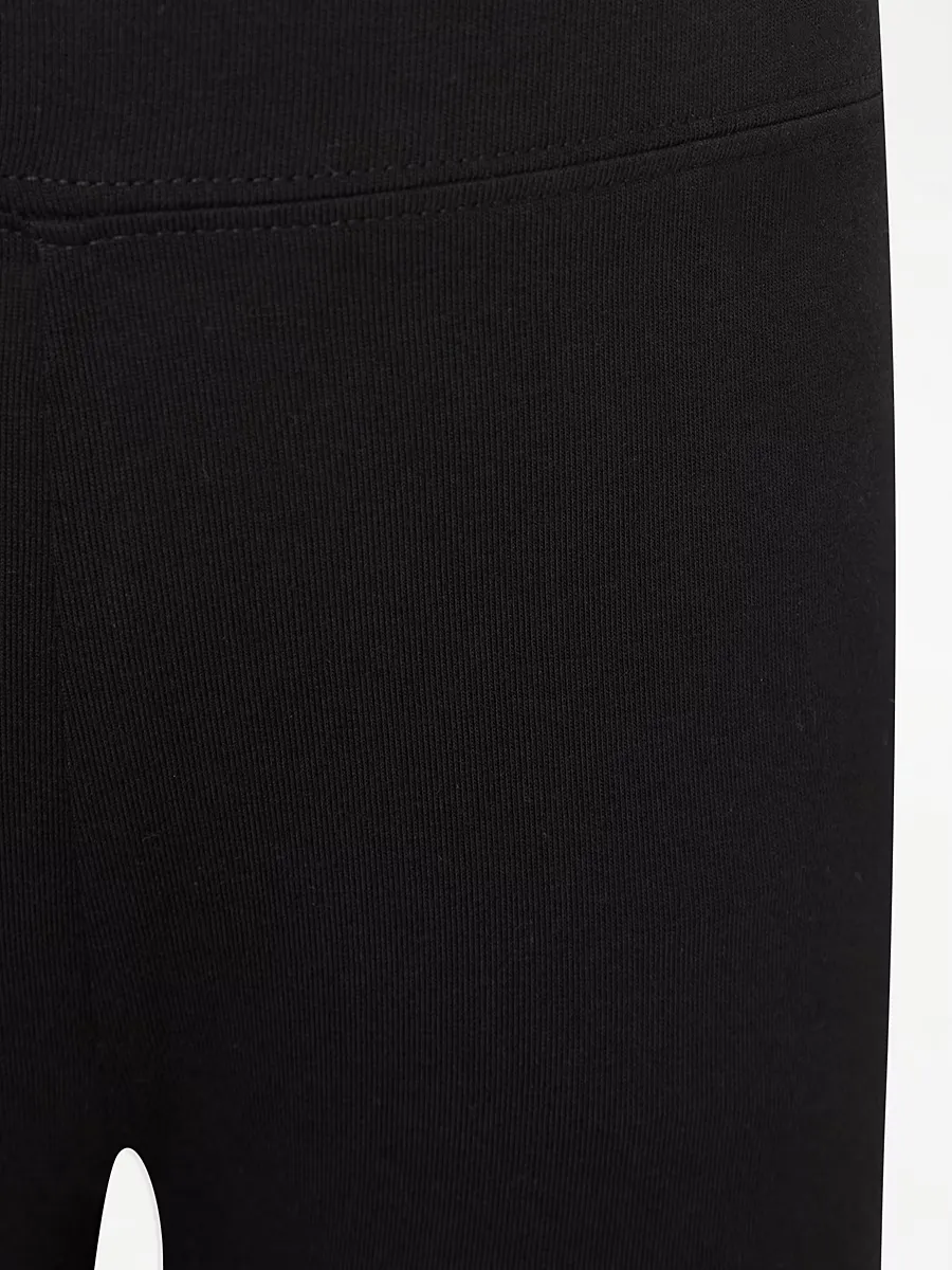 Black Cotton Rich Jersey School Cycling Shorts 5 Pack