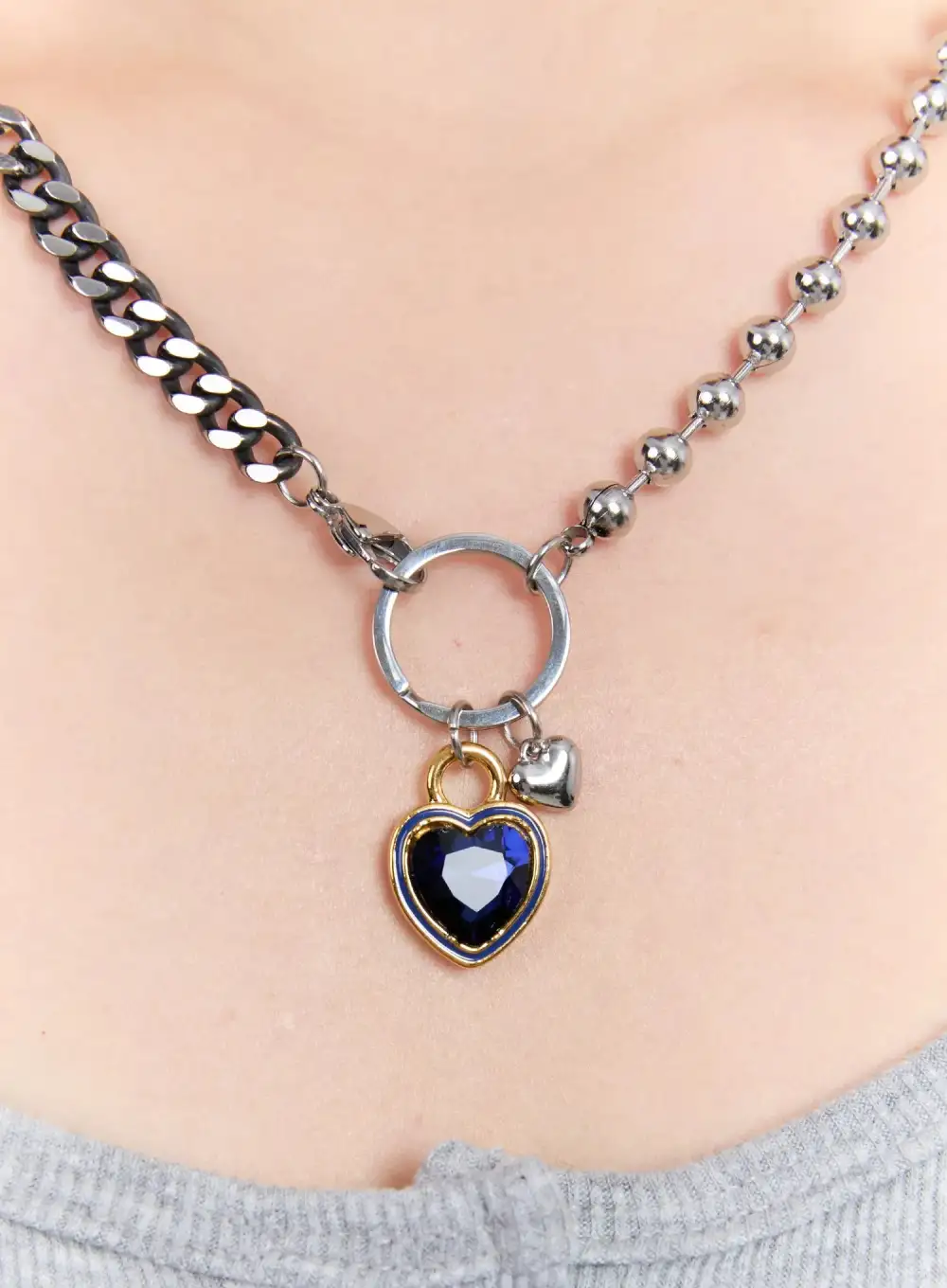 Surgical-Steel Heart Necklace