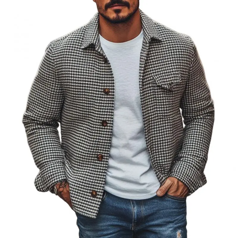Buttoned Structured Utility Jacket