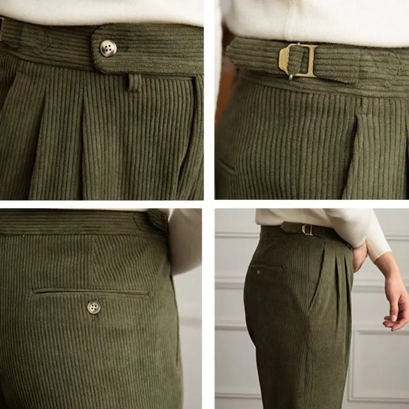 Corduroy Straight Pants
