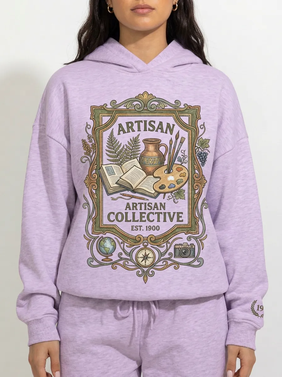 Women's Artisan Collective Creative Arts Graphic Hoodie