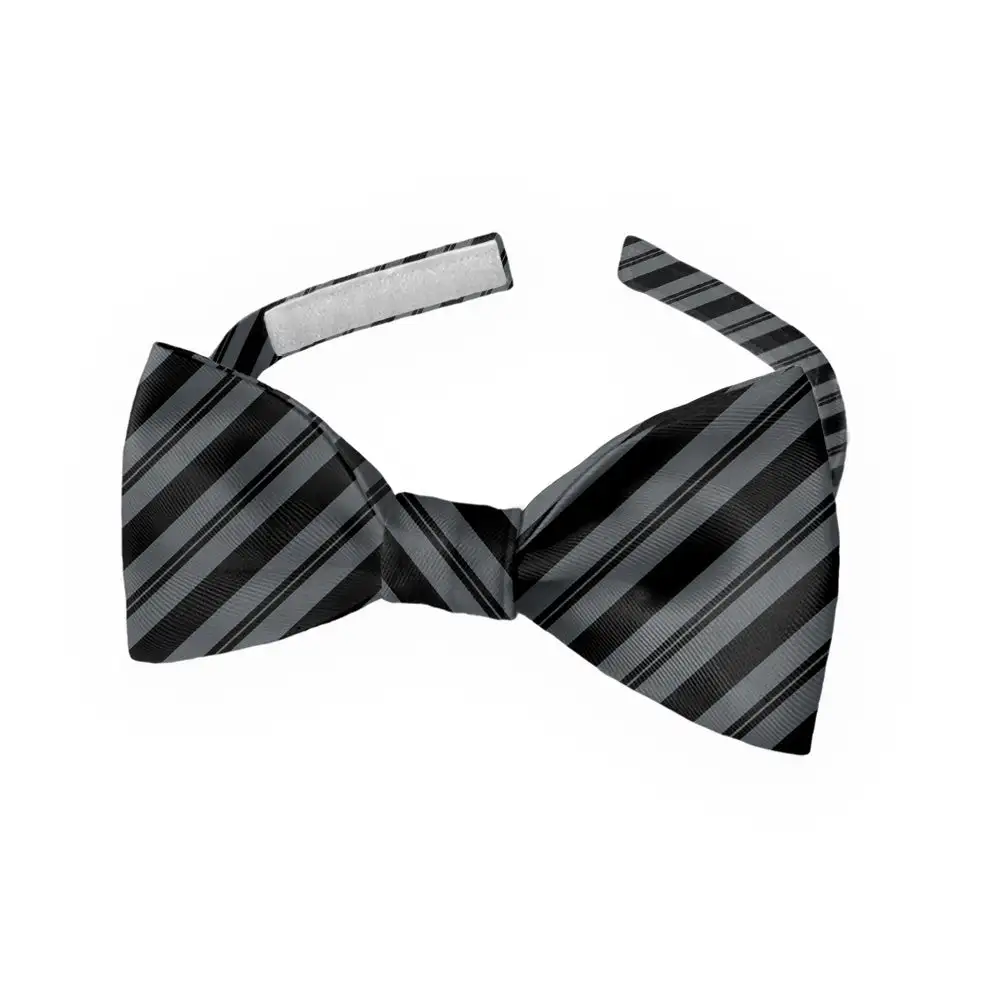 Collegiate Stripe Motif Bow Tie