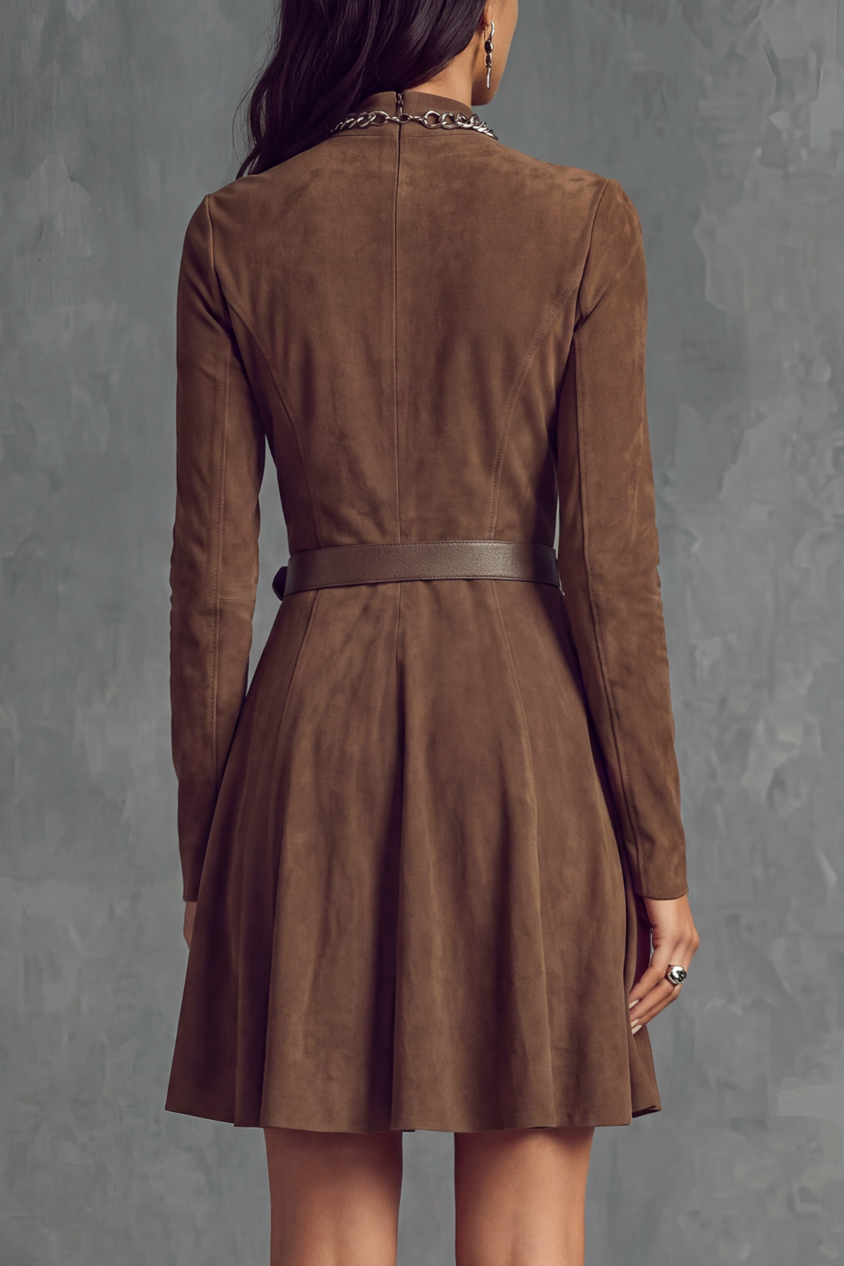 High Neck Mini Dress