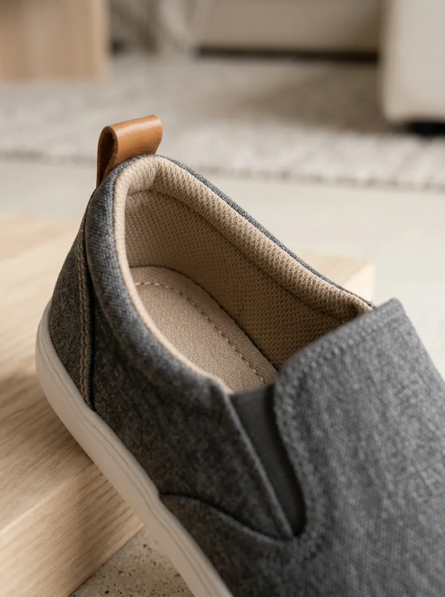 Practical Slip-On Minimalist Lifestyle Look Men's Stretch Canvas Shoes