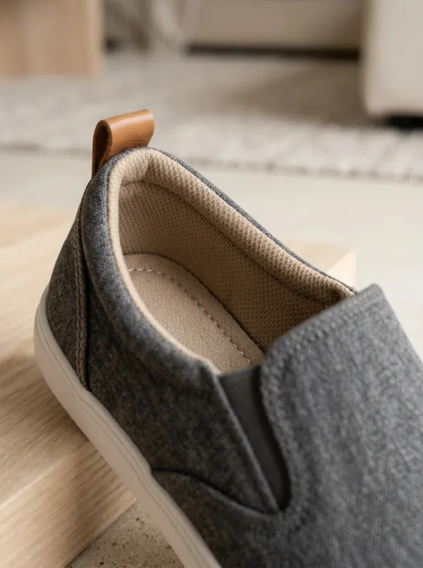 Practical Slip-On Minimalist Lifestyle Look Men's Stretch Canvas Shoes