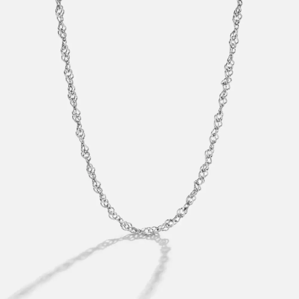 Adjustable Twist Chain Necklace