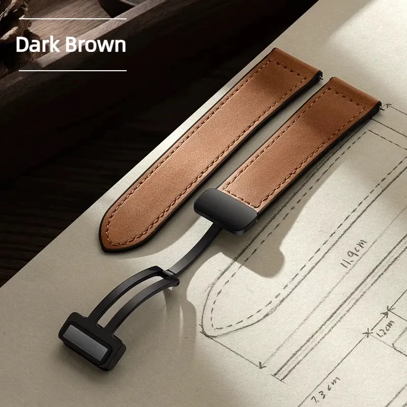 Leather Watch Strap Replacement Band – Classic Adjustable Wristband