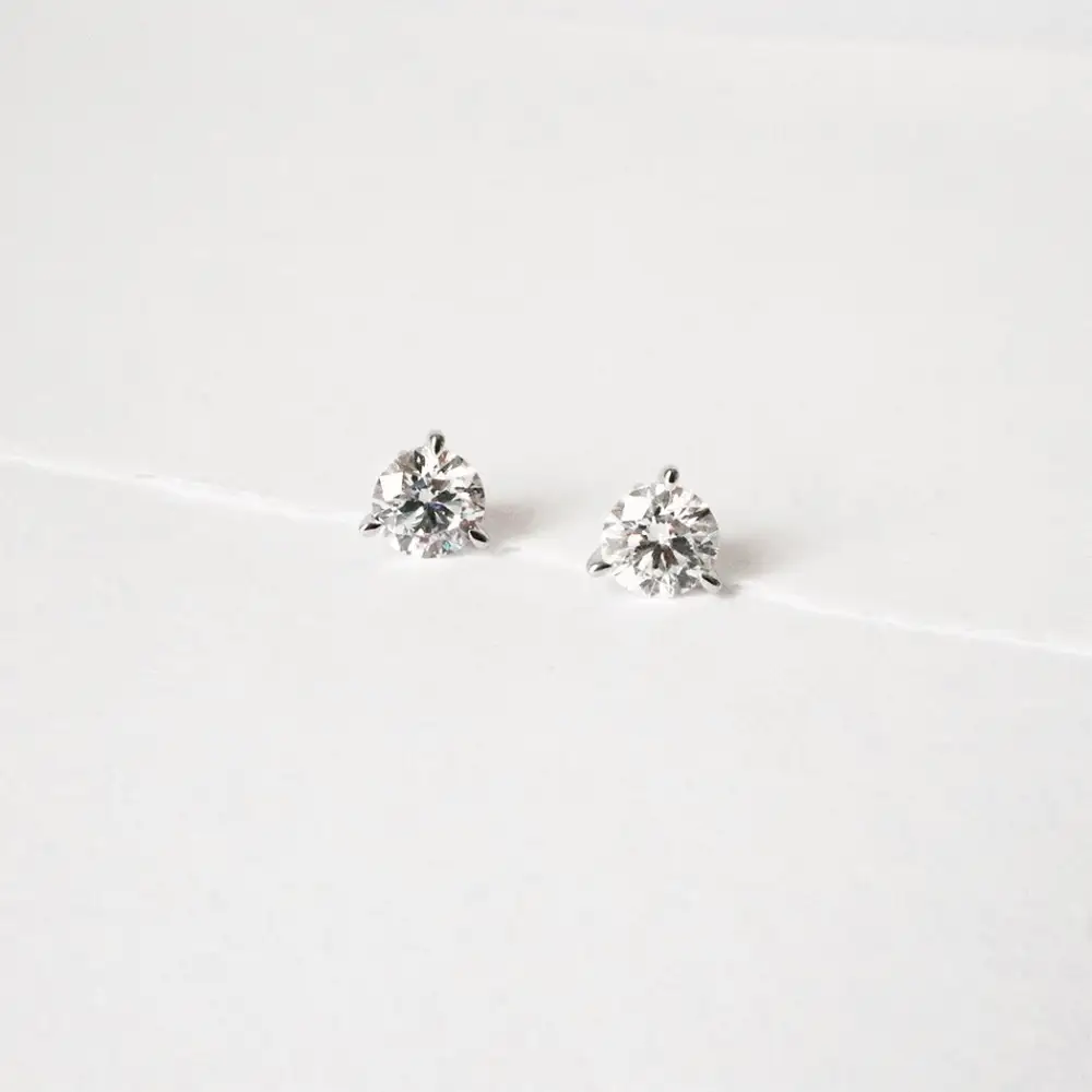 Diamond Solitaire Earring