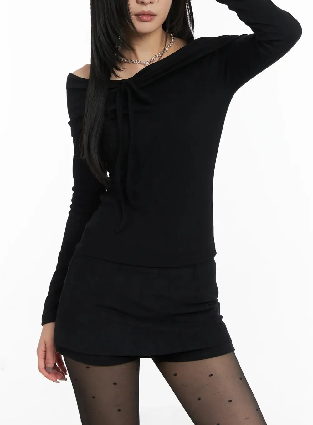 Elegant Off-Shoulder Long Sleeve Top