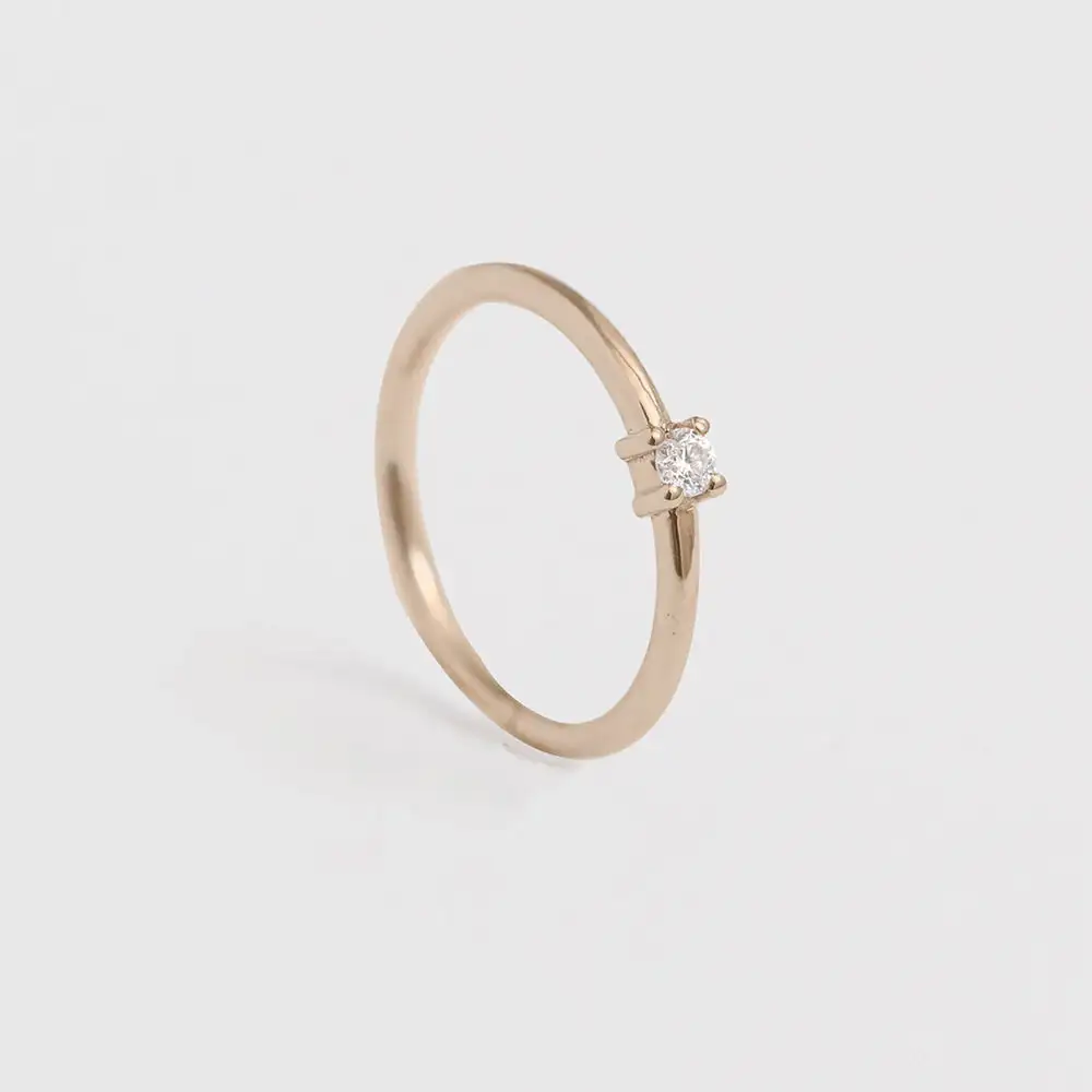 Diamond Hoop Earring