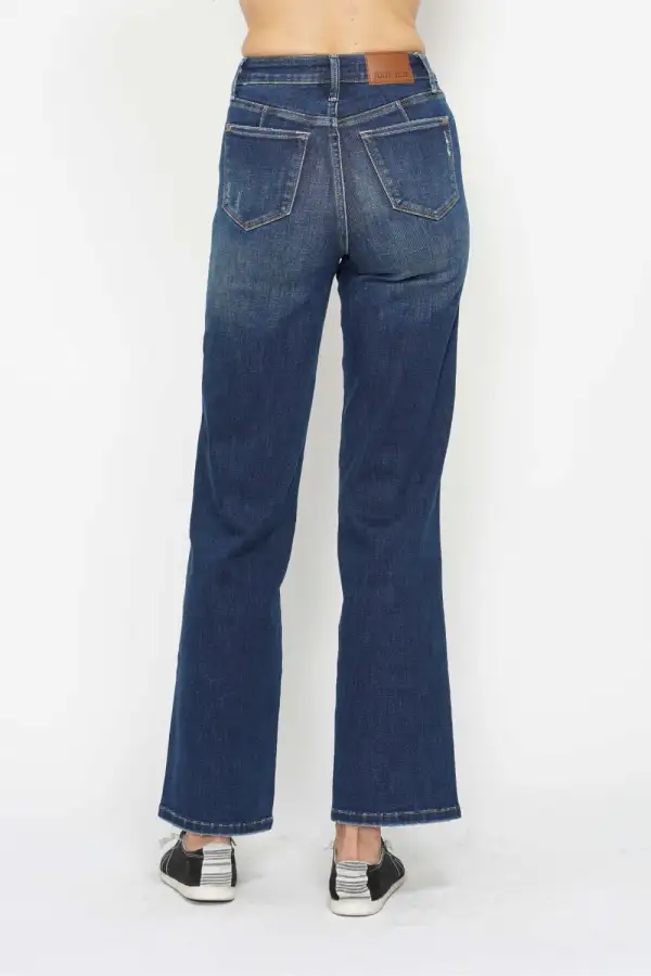 Pocketed High Waist Denim Jeans