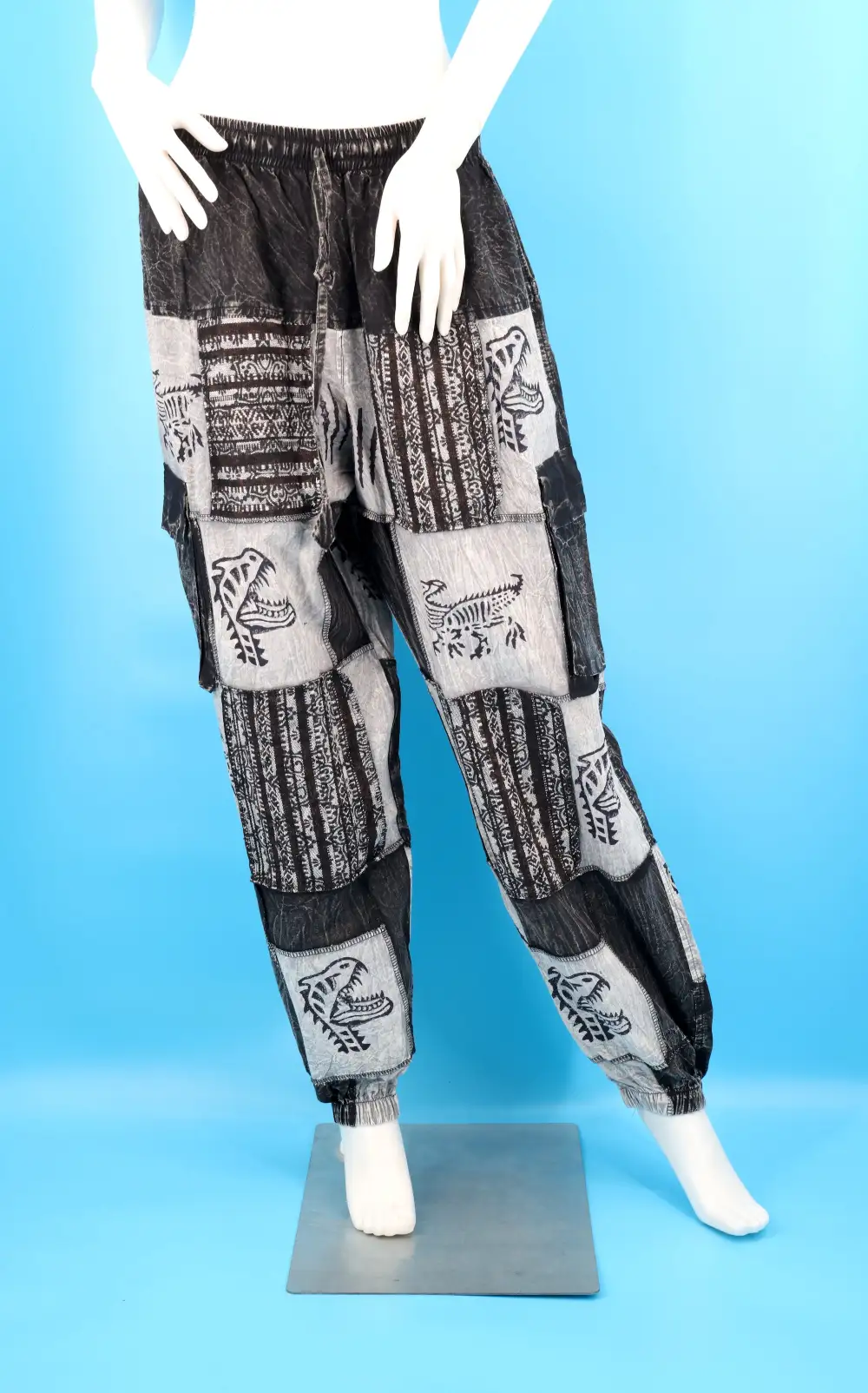 Women's Utility Harem Cargo Patchwork Cargo Pants