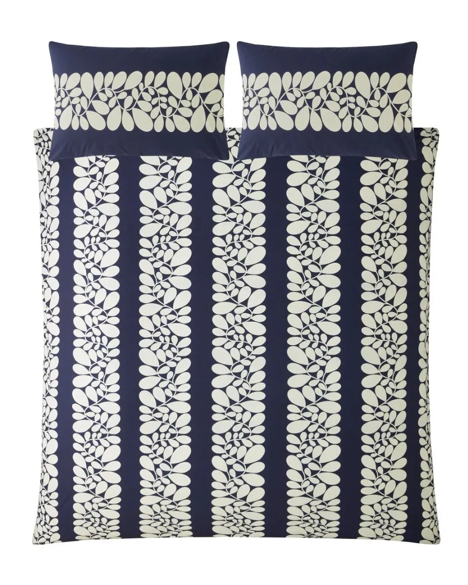 Printed Stripe Cotton Duvet Cover Set