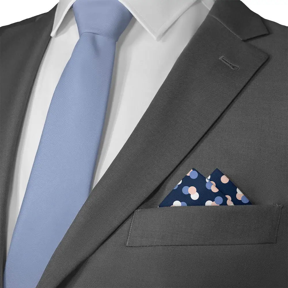 Distinctive Clean Dotted Pocket Square