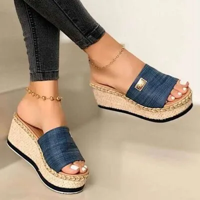 Textured Open-Toe Heeled Sandals