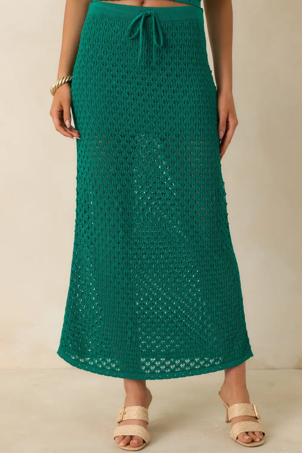 Crochet Cotton Maxi Skirt