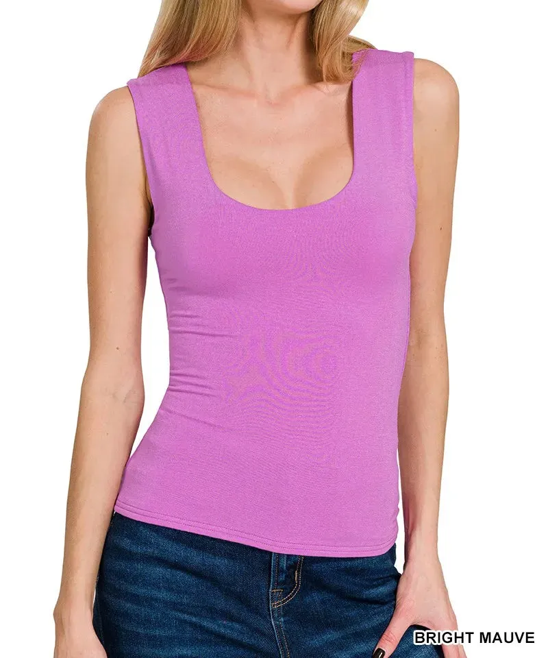 Double Layered Tank Top Lightweight Design