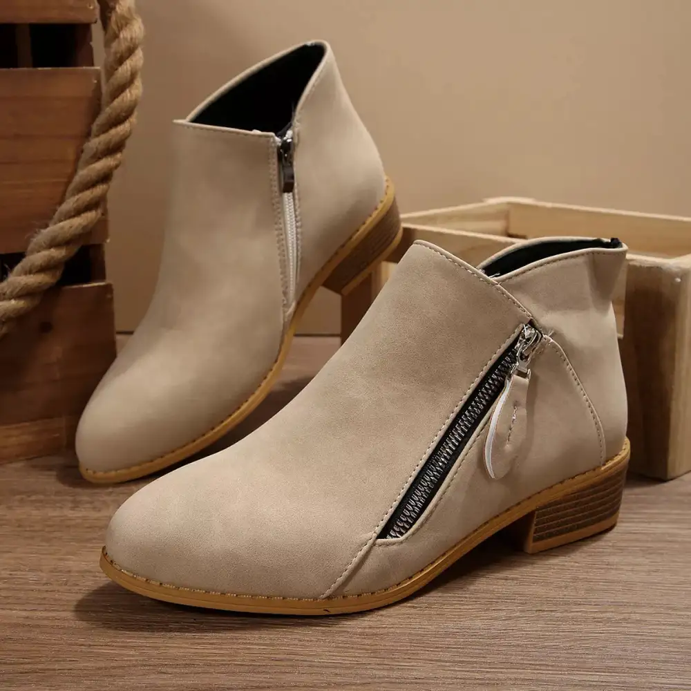 Block Heel Ankle Boots