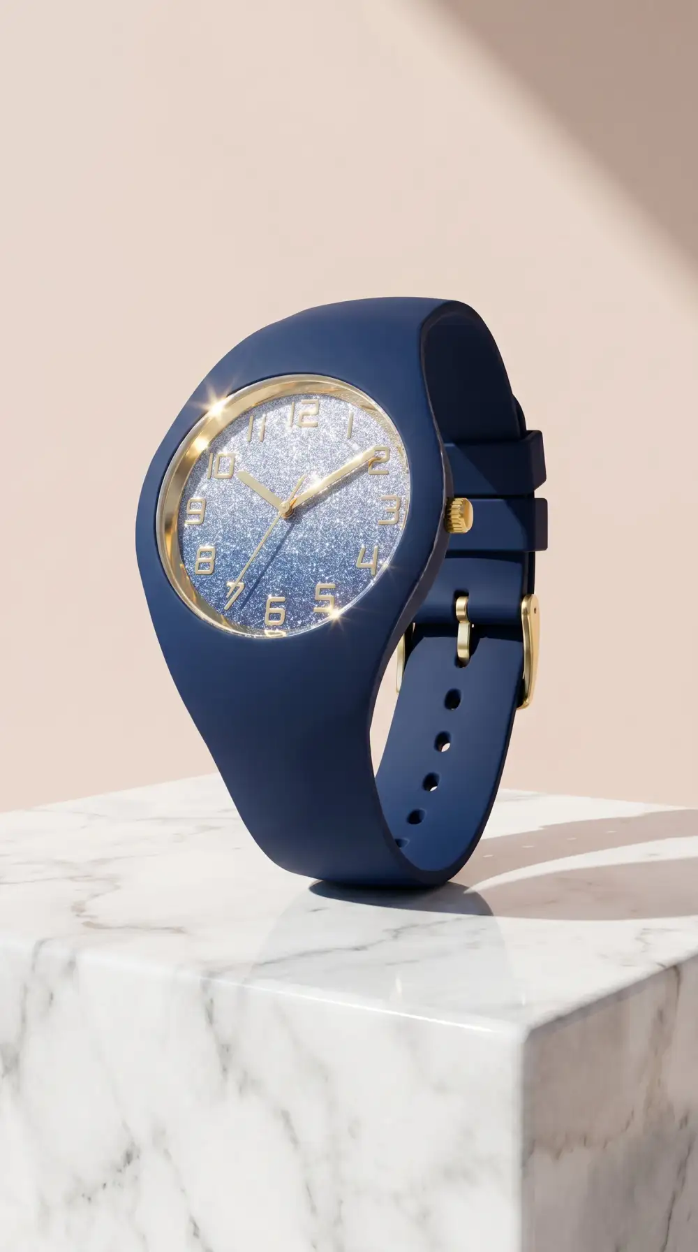 Distinctive Silicone Glitter Fashion Watch