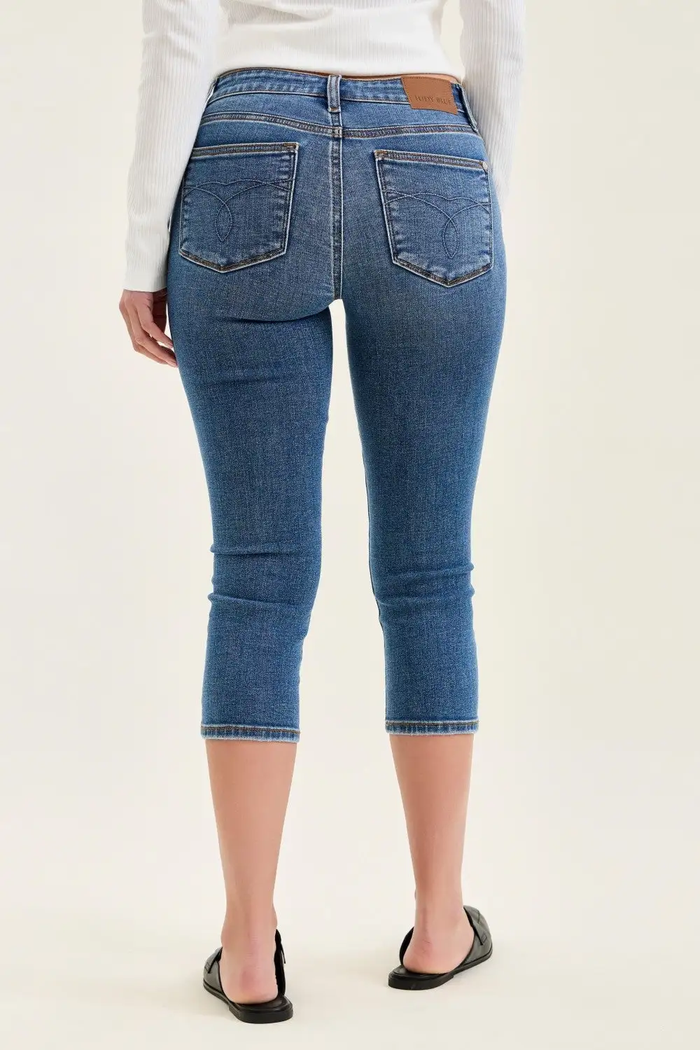 Denim Mid Rise Pocketed Jeans