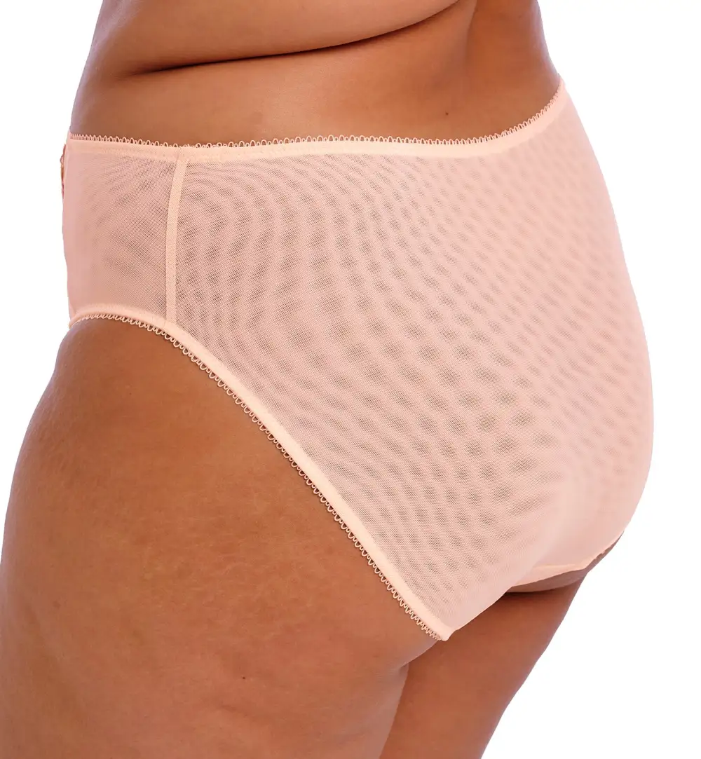 High-Waist Mesh Floral High-Leg Brief Panty
