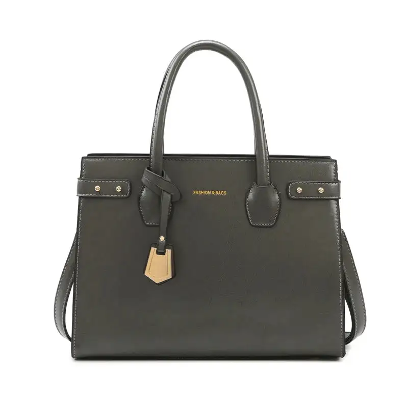 Luxurious Craft: Genuine Leather Flap-Cover Handbag