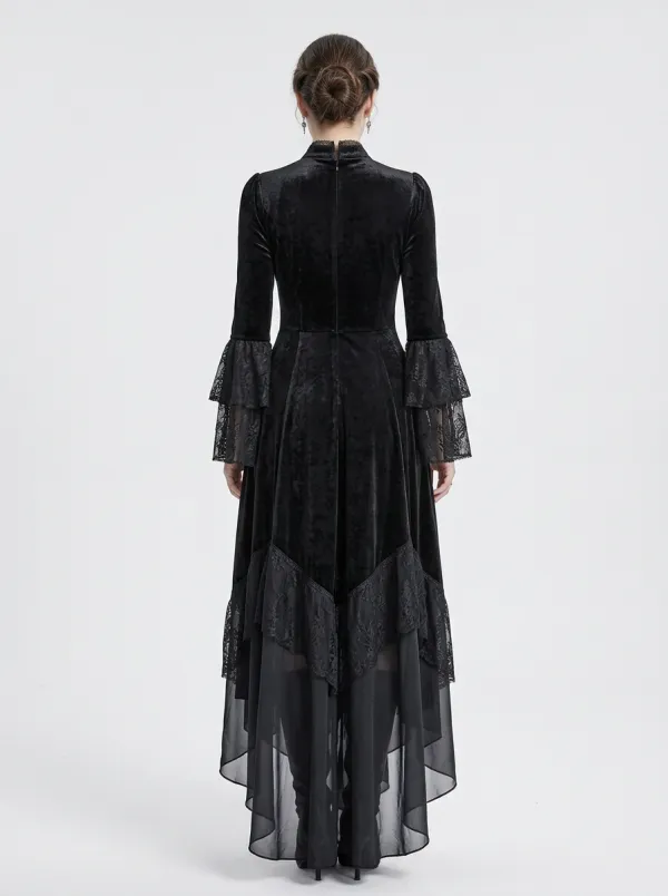 Punk Moon Lace Velvet Punk Look Women's Gothic Dress