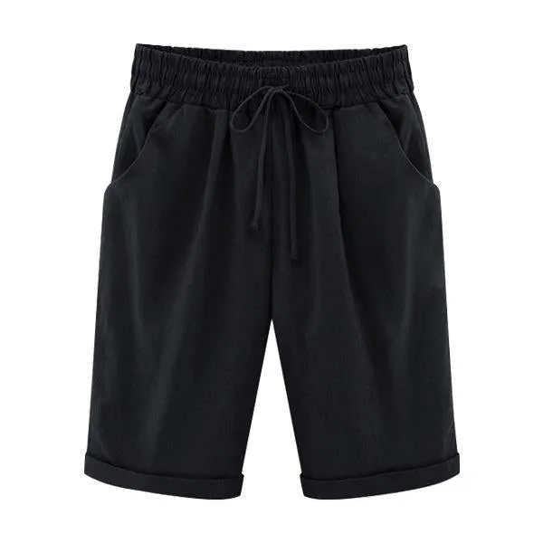 All Colors 10-Piece Set Only $5.99-Elastic Waist Casual Comfy Summer Shorts