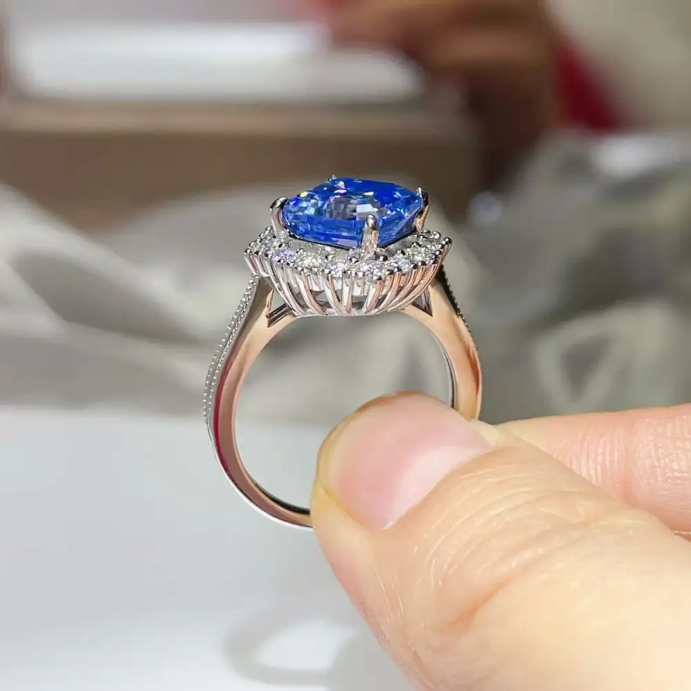 Airy Moissanite Ring