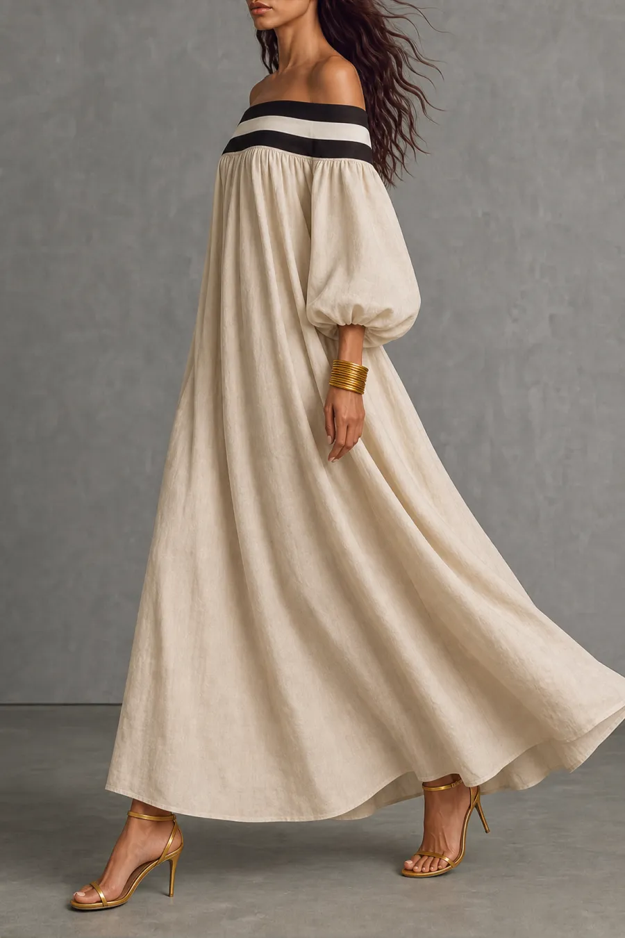 Off Shoulder Maxi Dress