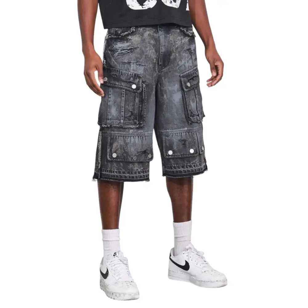 Men's Fleece Denim Shorts