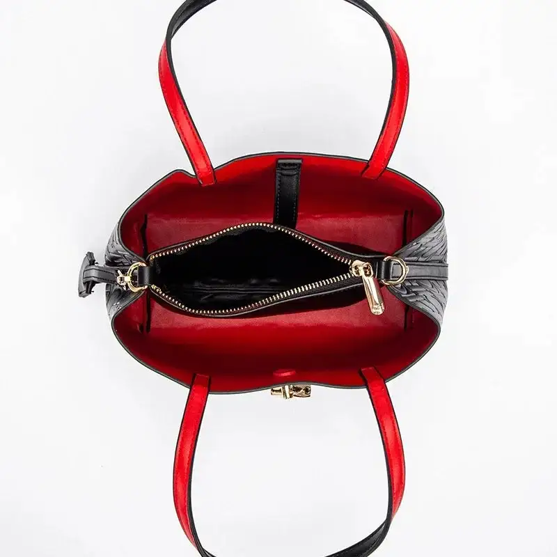 Soft PU Leather Bucket Clutch – Minimalist Hasp Closure Handbag