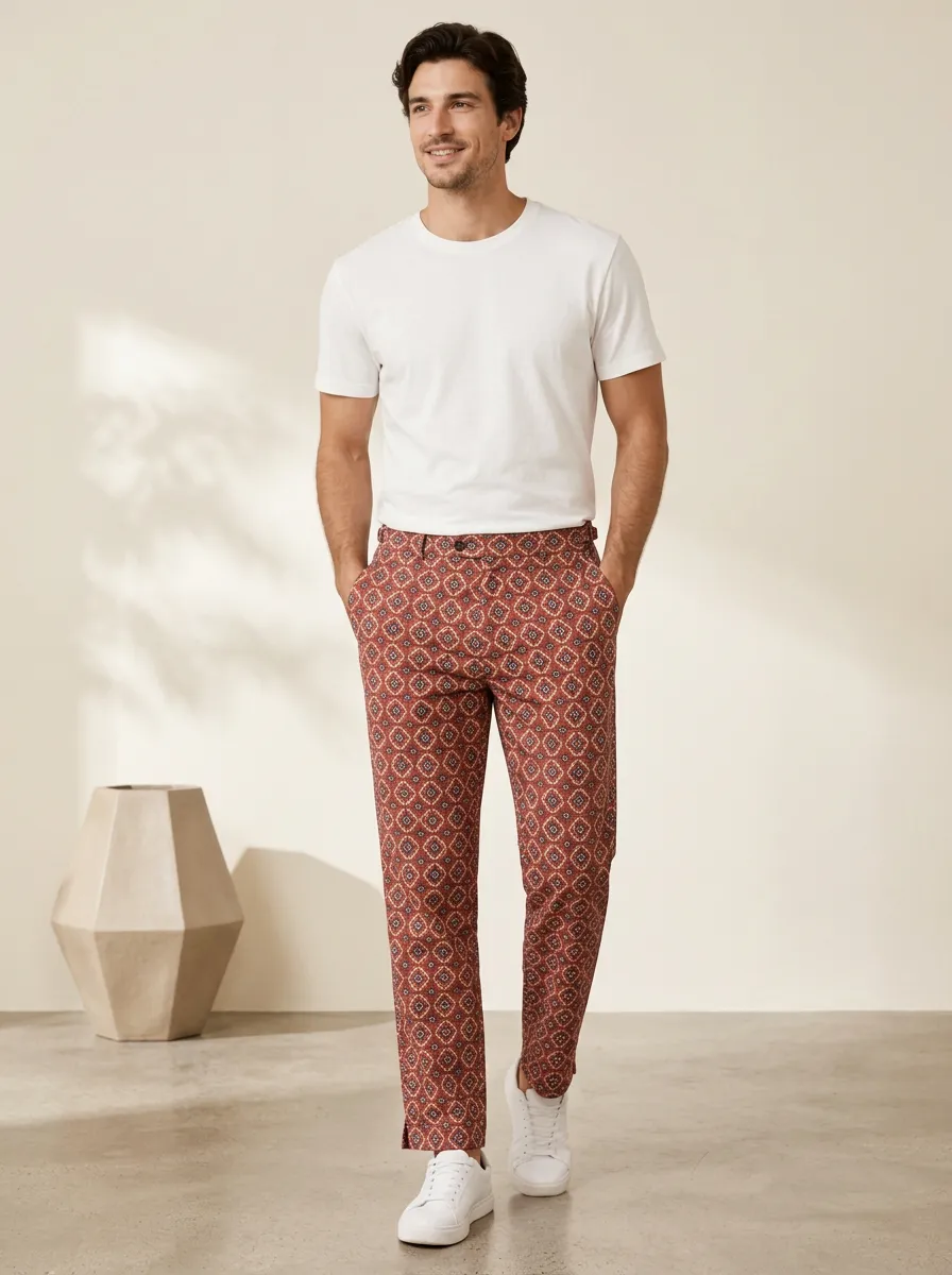 Men's Geometric Printed Pants