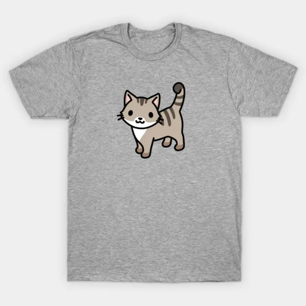 Gray Tabby Cat T-Shirt