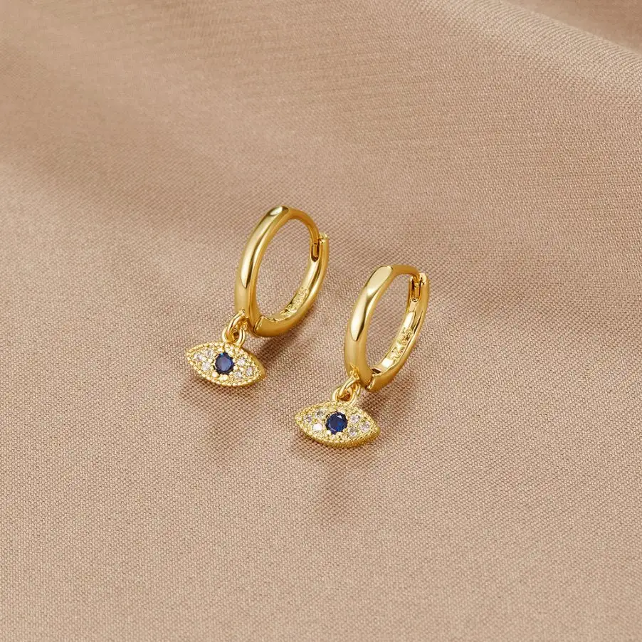 Evil Eye Drop Earrings