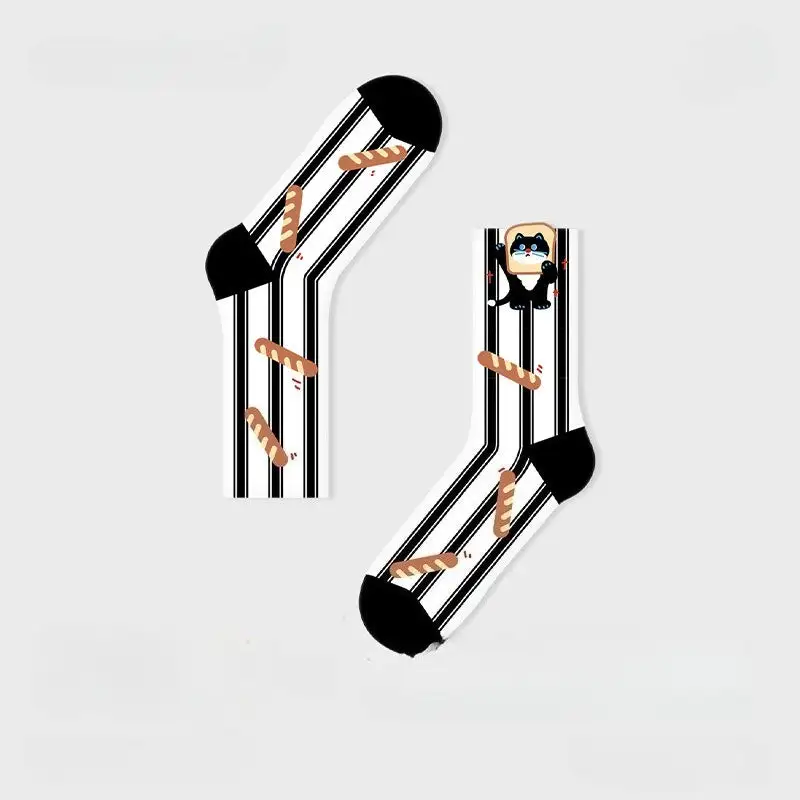 Toaster Popping Bacon Crew Socks