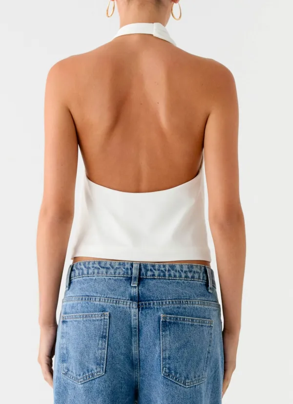 Belted Cowl Top