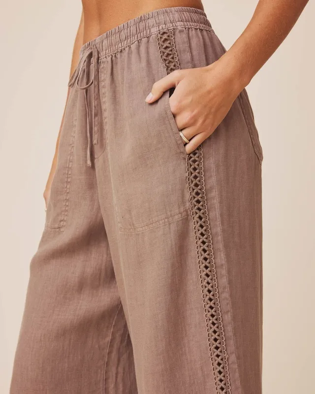 Linen Trim Pant Pants